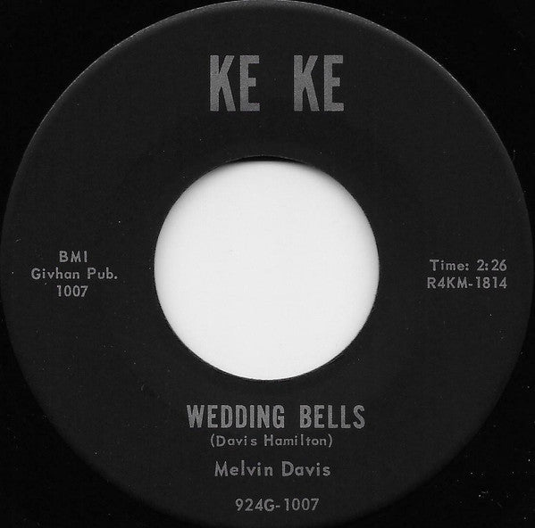 Melvin Davis - Wedding Bells / It's No News