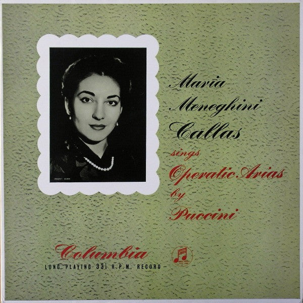 Maria Callas - Maria Meneghini Callas Sings Operatic Arias By Puccini