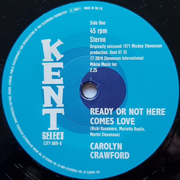 Carolyn Crawford / Hodges, James, Smith & Crawford - It Takes A Lotta Teardrops / I'm In Love
