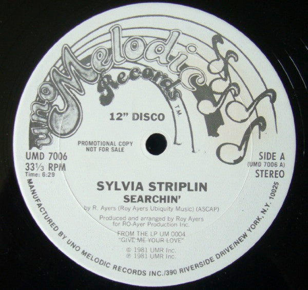 SYLVIA STRIPLIN - SEARCHIN'