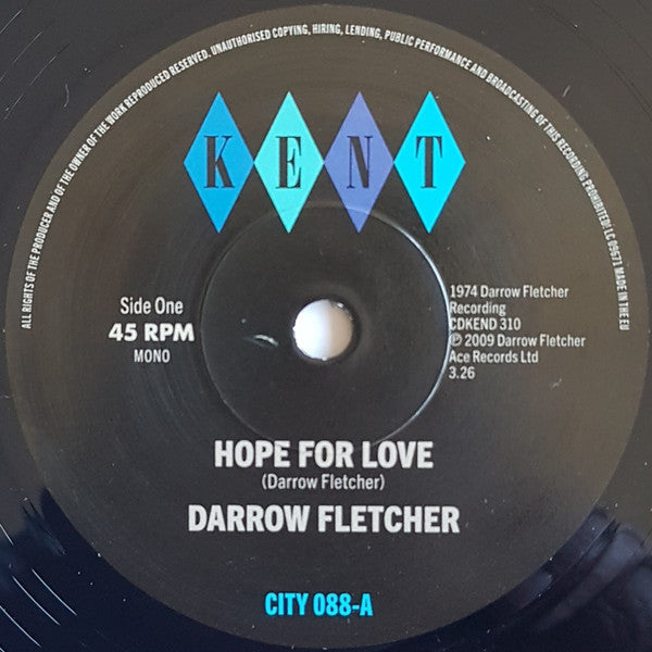 Darrow Fletcher - Hope For Love / No Limit