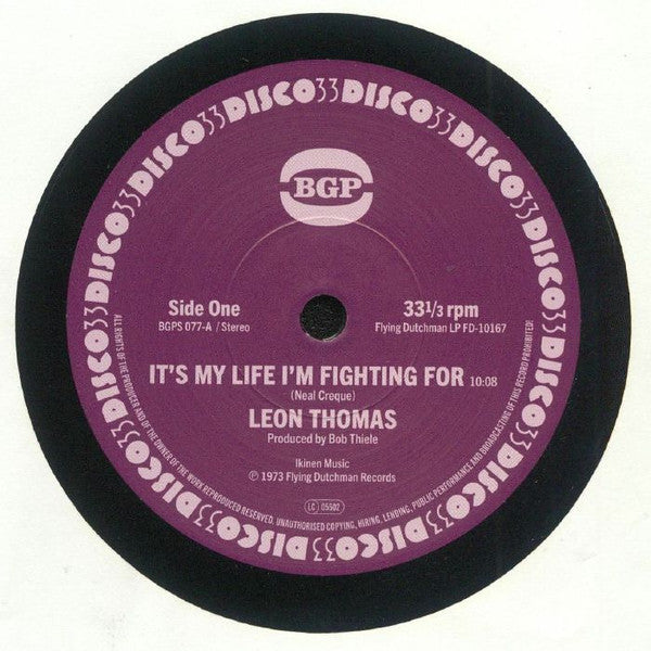 Leon Thomas - It's My Life I'm Fighting For / Shape Your Mind To Die