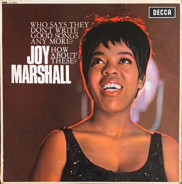 Joy Marshall - Who Says They Don't Write Good Songs Anymore?