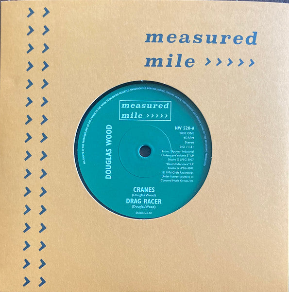 Douglas Wood /John Cameron - Cranes/Drag Racer / Sprocket Shuffle