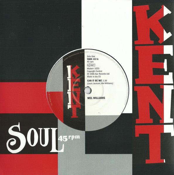Mel Williams / Arthur Wright Orchestra - Can It Be Me / Lay This Burden Down