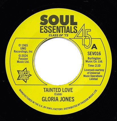 GLORIA JONES / R. DEAN TAYLOR - TAINTED LOVE / THERES A GHOST