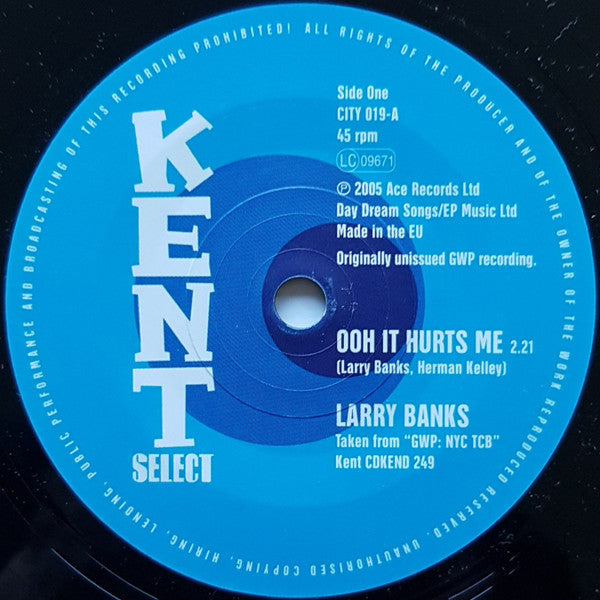 Larry Banks / Bobby Penn - Ooh It Hurts Me / Without Your Love